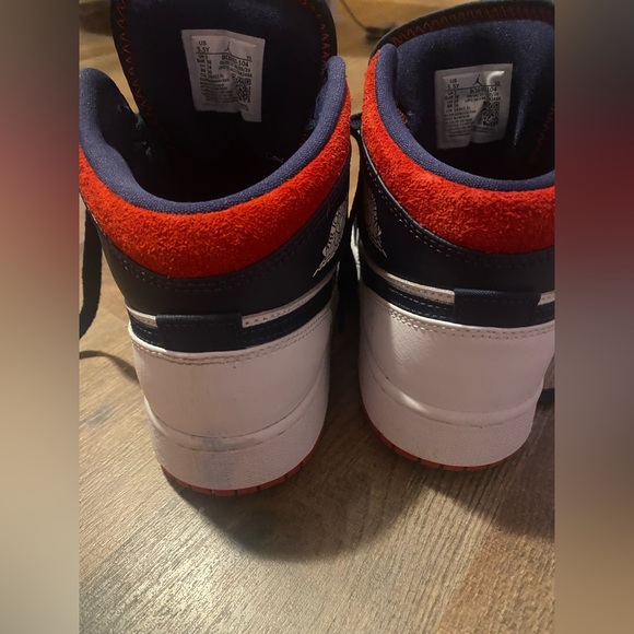Navy blue and Red Air Jordan’s - Picture 5 of 8